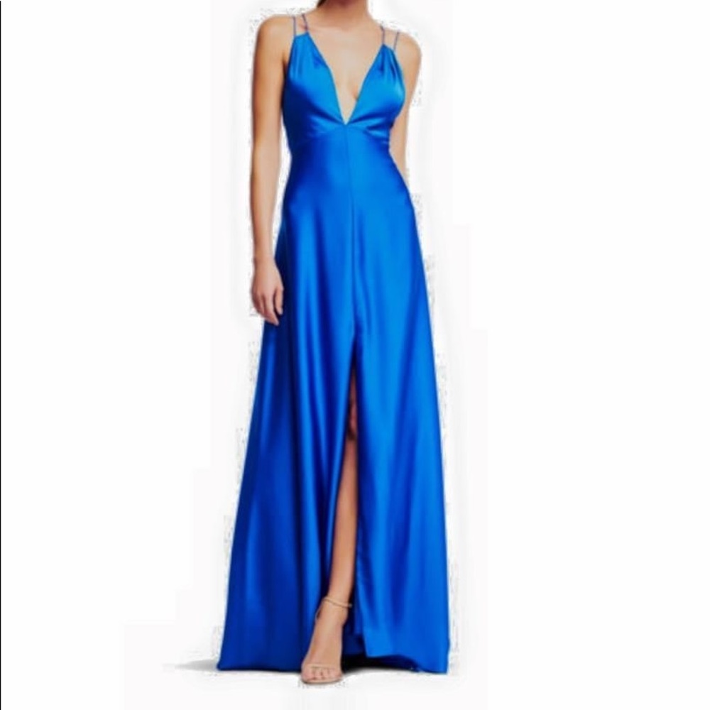 aidan mattox royal blue formal dress